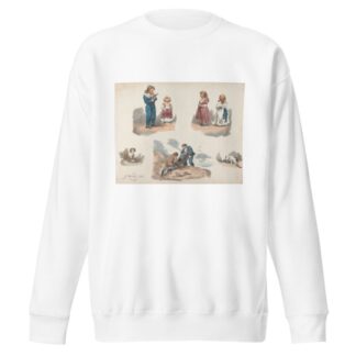 Studies of Children, a Dog, a Cat, etc. by George Morland Sweatshirt