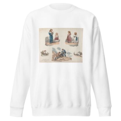 Studies of Children, a Dog, a Cat, etc. by George Morland Sweatshirt