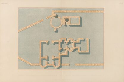 Ḳuṣejr ʻAmra; mit einer Karte von Arabia Petraea Pl.03 by Kaiserliche Akademie der Wissenschaften