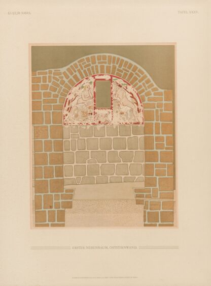 Ḳuṣejr ʻAmra; mit einer Karte von Arabia Petraea Pl.35 by Kaiserliche Akademie der Wissenschaften