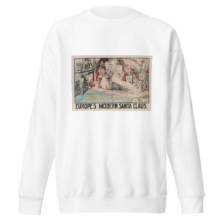 Europe’s Modern Santa Claus by Carey Cartoon Service Sweatshirt
