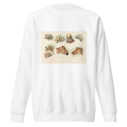 Heads of dogs, horses and of a man by Henry Thomas Alken Sweatshirt