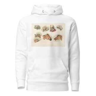 Heads of dogs, horses and of a man by Henry Thomas Alken Hoodie