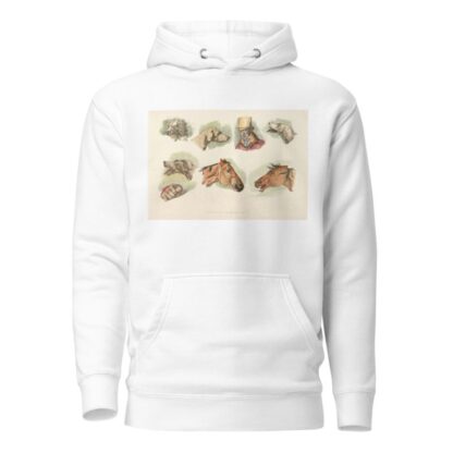 Heads of dogs, horses and of a man by Henry Thomas Alken Hoodie