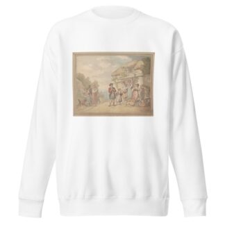 The Highland piper by Thomas Rowlandson Sweatshirt