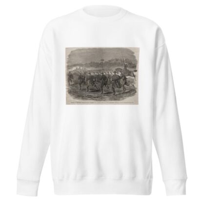Charge of the First Massachusetts Regiment on a Rebel Rifle Pit near Yorktown by Winslow Homer Sweatshirt