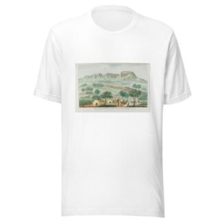 Camp sur les bords de la grande riviere des Poissons by François Levaillant T-Shirt