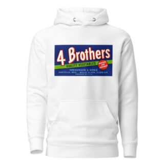 4 Brothers Quality Vegetables Label by Anonymous Hoodie
