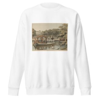 Frederik den Sjette sejler i Frederiksberg Have. by Anonymous Sweatshirt