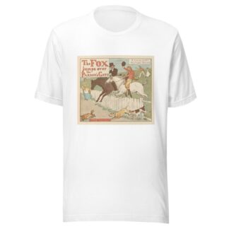 The Fox jumps over the Parson’s gate Pl.1 by Randolph Caldecott T-Shirt