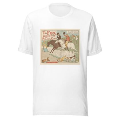 The Fox jumps over the Parson’s gate Pl.1 by Randolph Caldecott T-Shirt