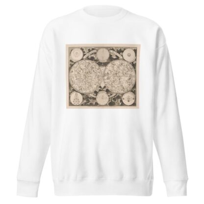 Hemelkaart met de noordelijke en zuidelijke sterrenbeelden Planisphaerium coeleste by Peter Schenk the Elder Sweatshirt