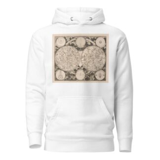 Hemelkaart met de noordelijke en zuidelijke sterrenbeelden Planisphaerium coeleste by Peter Schenk the Elder Hoodie