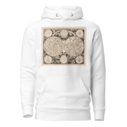 Hemelkaart met de noordelijke en zuidelijke sterrenbeelden Planisphaerium coeleste by Peter Schenk the Elder Hoodie