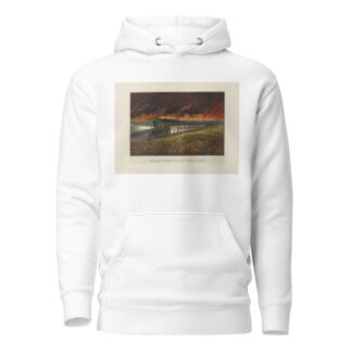 Prairie fires of the great west by Currier & Ives. Hoodie