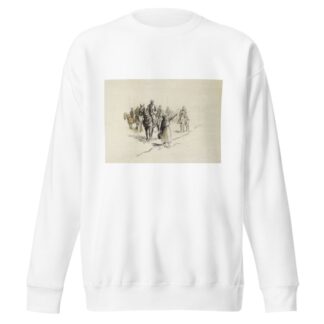 Paysanne donnant la direction à une troupe à cheval by Georges Goursat (Sem) Sweatshirt