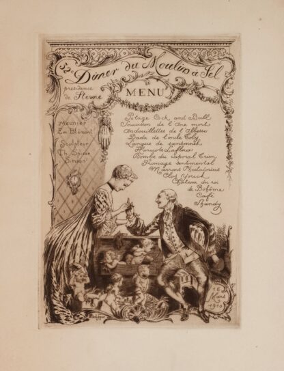 32e dîner du Moulin à Sel, le 16 mars 1909, sous la présidence de Sterne by Léon Lebègue