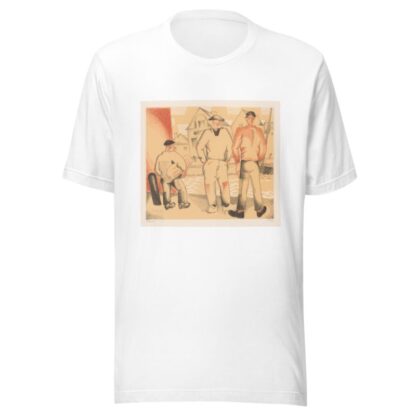 Drie vissers aan de kade by Jean-Émile Laboureur T-Shirt