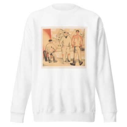 Drie vissers aan de kade by Jean-Émile Laboureur Sweatshirt