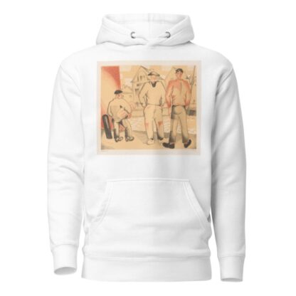 Drie vissers aan de kade by Jean-Émile Laboureur Hoodie