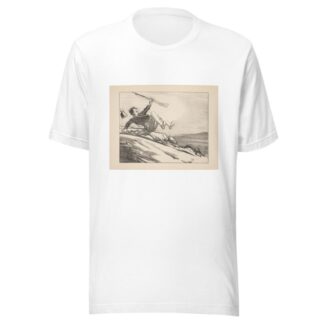 Hunting and fishing Pl.12 by Honoré Daumier T-Shirt