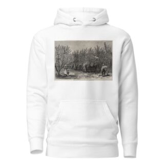 Picking Peaches in Delaware by Winslow Homer Hoodie