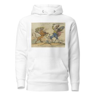The beast as described in the Revelations, chap 13. Resembling Napoleon Buonaparte by Thomas Rowlandson Hoodie