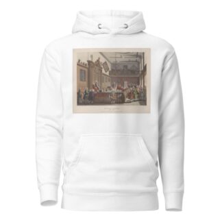 Herald’s College, The Hall by Thomas Rowlandson Hoodie
