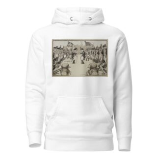 Armies of old men, American and British, meet on a field with canes instead of rifles by William Henry Walker Hoodie