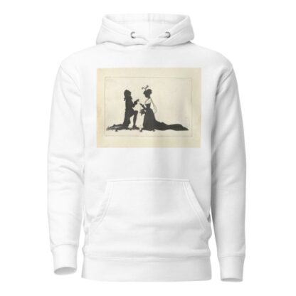 Silhouetten van een man knielend voor een vrouw by Nelly Bodenheim Hoodie