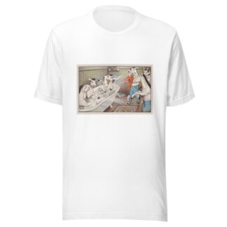 ‘And three or four with hearty cheer, jumped in like folly frogs’ by Peter Newell T-Shirt