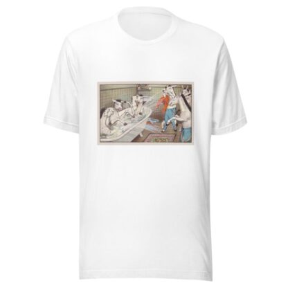 ‘And three or four with hearty cheer, jumped in like folly frogs’ by Peter Newell T-Shirt