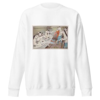 ‘And three or four with hearty cheer, jumped in like folly frogs’ by Peter Newell Sweatshirt