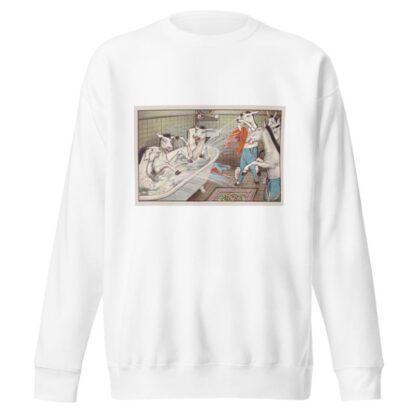 ‘And three or four with hearty cheer, jumped in like folly frogs’ by Peter Newell Sweatshirt