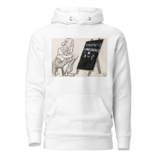 Uncle Sam contemplating problem on chalkboard by Frank Arthur Nankivell Hoodie