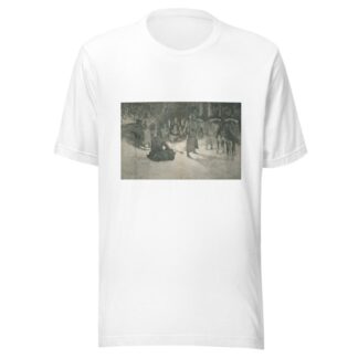 A halt in the wilderness by Frederic Remington T-Shirt