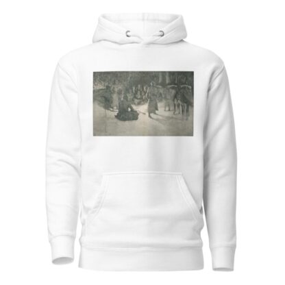 A halt in the wilderness by Frederic Remington Hoodie