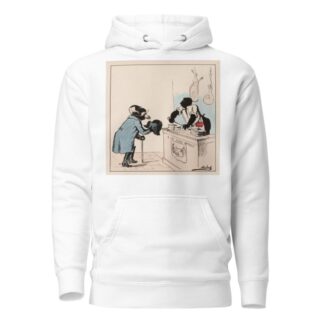 Vous savez, c’est pour mettre dans mon chapeau il m’en faut un très gros morceau by Moloch (Alphonse Hector Colomb) Hoodie