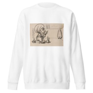 Twelve comic strip frames of Arabic woman running away with young man after argument with her father Pl.10 by Franklin Morris Howarth Sweatshirt