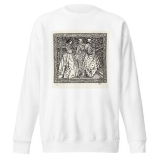 Drie vrouwen in een tuin by Lucien Pissarro Sweatshirt