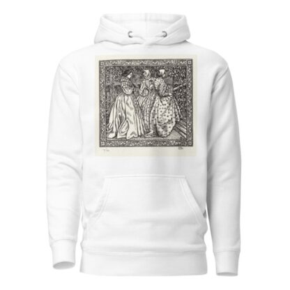 Drie vrouwen in een tuin by Lucien Pissarro Hoodie