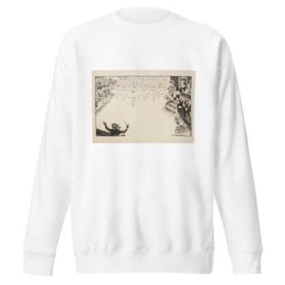 Theodore Roosevelt as a king, watching a ballet performance by a group of men in women’s costumes by William Henry Walker Sweatshirt