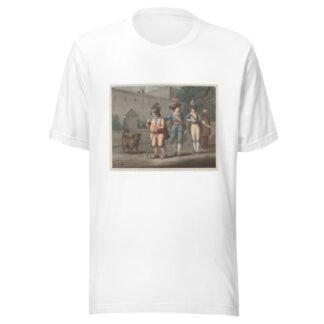 Launce Teaching his Dog Crab to behave as a Dog in all things – ‘The Two Gentlemen of Verona,’ Act IV, Scene IV by Henry William Bunbury T-Shirt