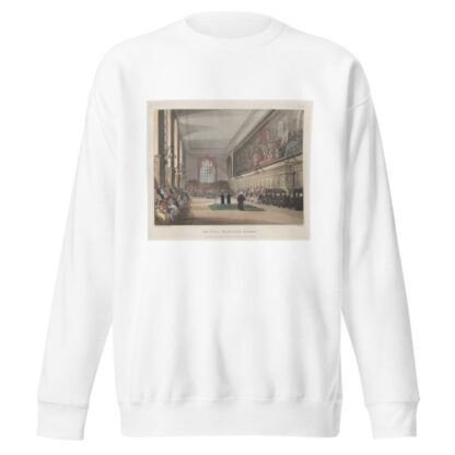 The Hall, Blue Coat School by Thomas Rowlandson Sweatshirt