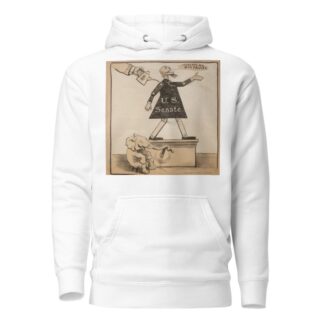 The U.S. Senate is represented as a mechanical toy which says ‘There are no bad Trusts’ whenever played by William Henry Walker Hoodie