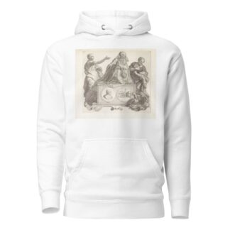 Portret van een lid van de familie Barbarigo en de personificaties Berouw van zonden en Meditatie by Robert van Audenaerde Hoodie