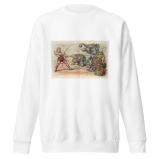 Trouble ahead for the trainer by John Samuel Pughe Sweatshirt
