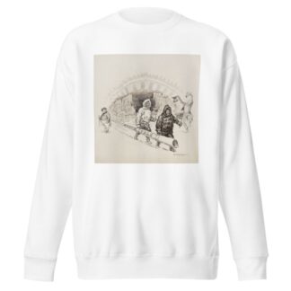 Uncle Sam cheers as explorers Perry and Cook make it to the North Pole for the United States by William Henry Walker Sweatshirt
