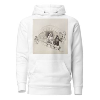 Uncle Sam cheers as explorers Perry and Cook make it to the North Pole for the United States by William Henry Walker Hoodie