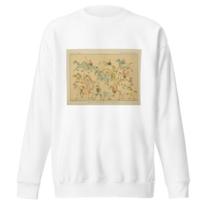 Battle of Little Big Horn; Indians leaving battleground by Garrick Mallery Sweatshirt